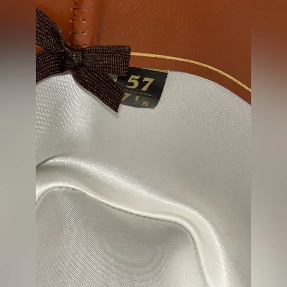 New Vintage Royal Stetson Hat, Brown Felt, Brown Band, Fedora, Size 7 1/8​ - Picture 10 of 11
